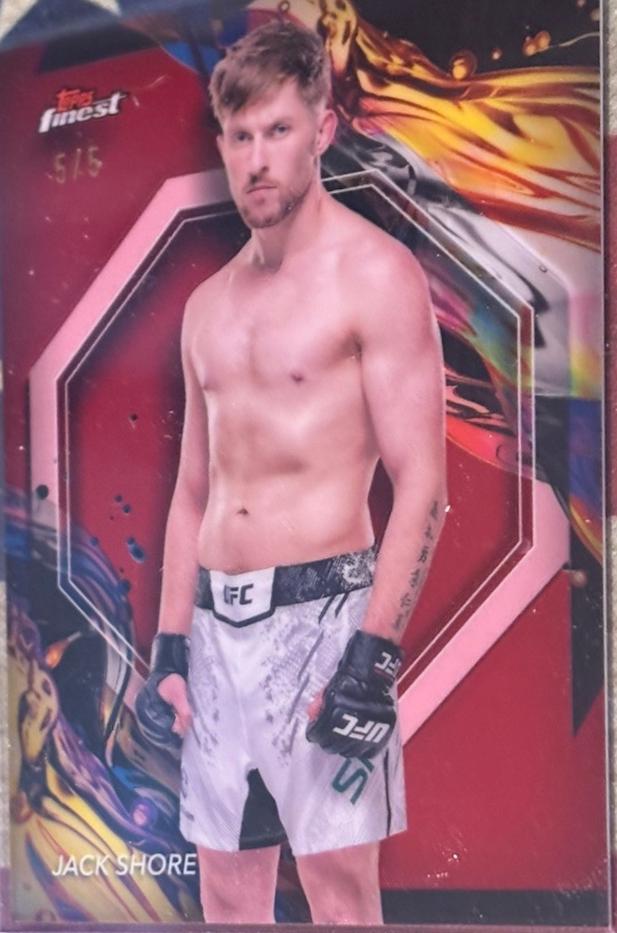 Jack Shore 2024 Topps Finest UFC Base Uncommon #131 Red Refractor