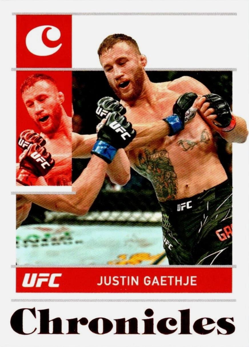 Justin Gaethje 2022 Panini Chronicles UFC Base Chronicles #47 Bronze