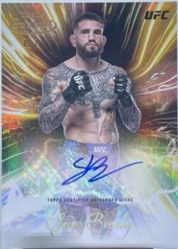 Sean Brady 2024 Topps Gold Label UFC Surging Signatures #SGS-SEB Gold