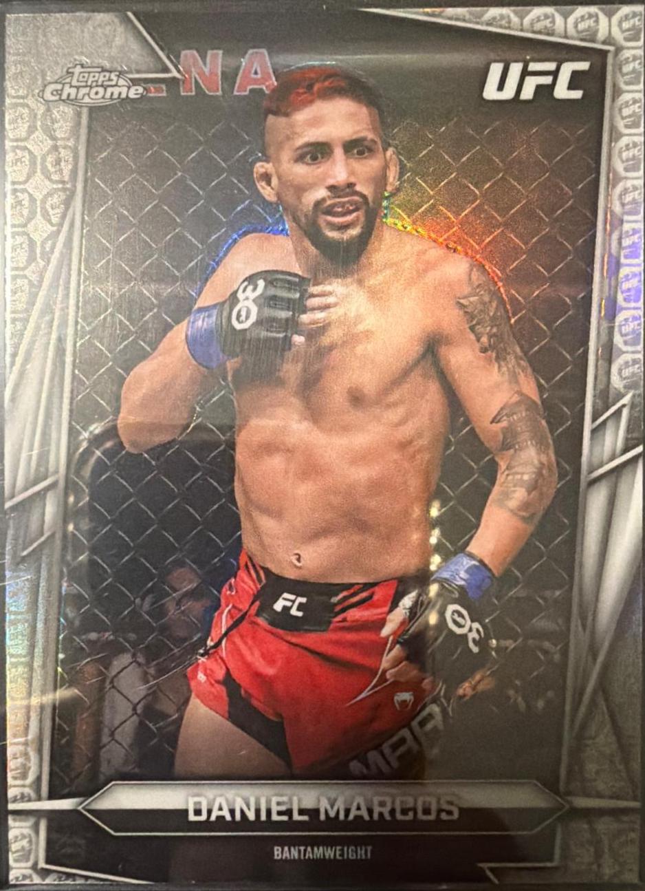 Daniel Marcos 2026 Topps Chrome UFC Base #43 UFC Glove Refractor