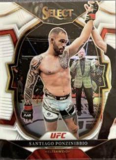 Santiago Ponzinibbio 2023 Panini Select UFC Concourse #13 White