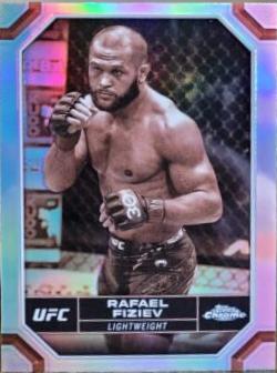 Rafael Fiziev 2024 Topps Chrome UFC Base #159 Sepia Refractor