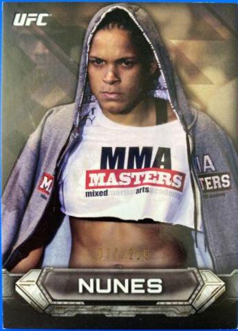 Amanda Nunes 2014 Topps UFC Knockout Base #93 Gold