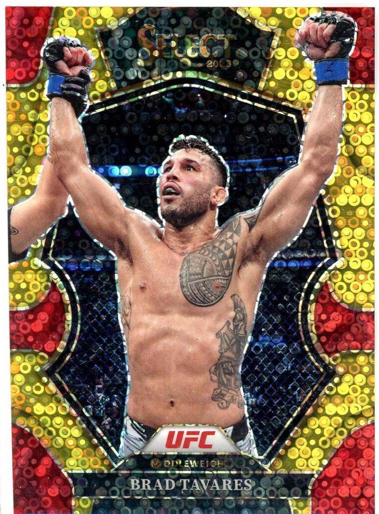 Brad Tavares 2023 Panini Select UFC Premier Level #120 Gold Disco