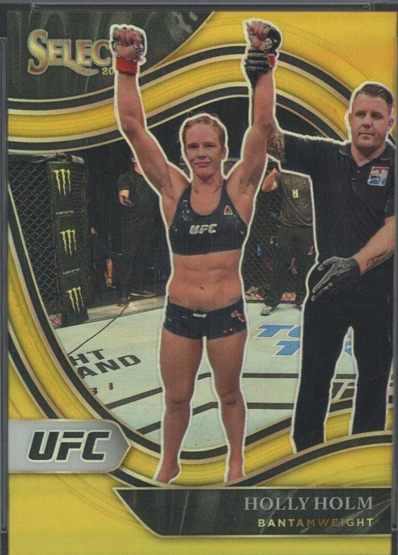 Holly Holm 2021 Panini Select UFC Octagonside #213 Gold