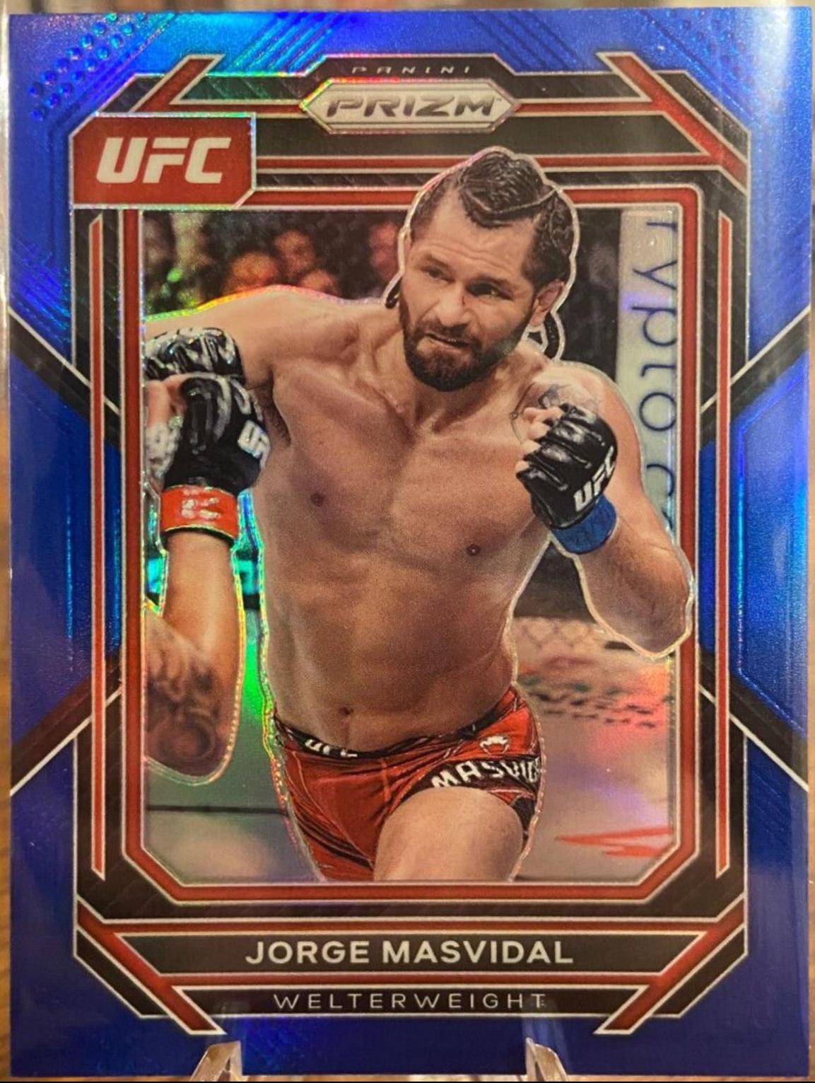 Jorge Masvidal 2023 Panini Prizm UFC Base #189 Blue