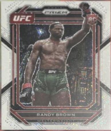 Randy Brown 2023 Panini Prizm UFC Base #106 White Sparkle