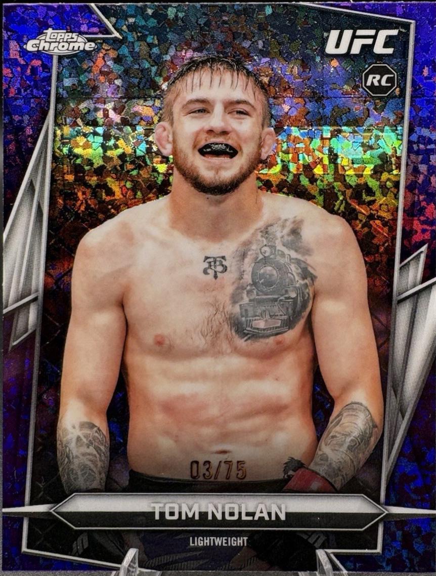 Tom Nolan 2026 Topps Chrome UFC Base #113 Purple Geometric Refractor