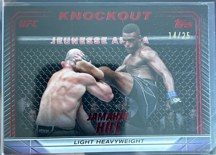 Jamahal Hill 2024 Topps Knockout UFC Base #90 Red
