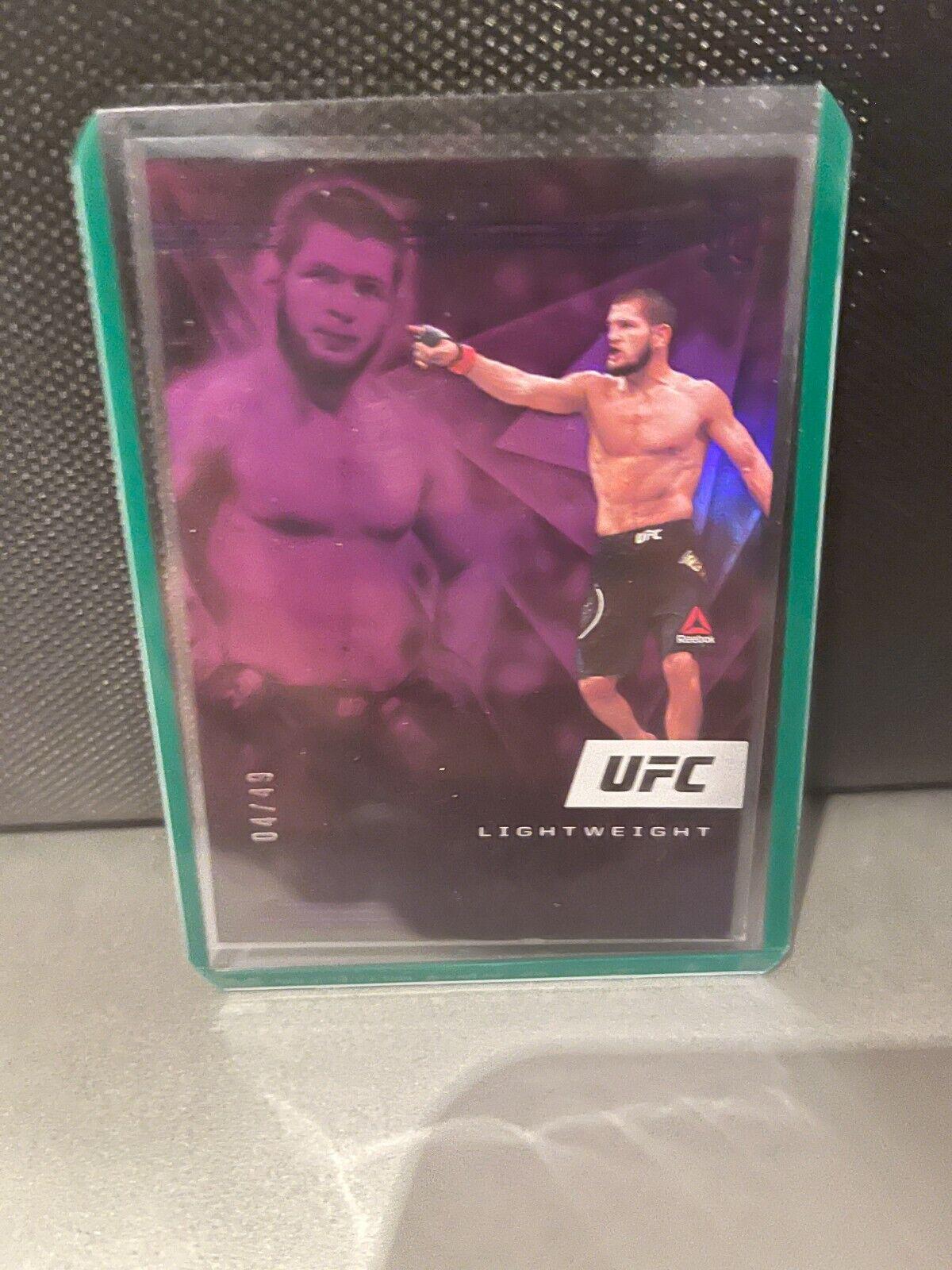 Khabib Nurmagomedov 2021 Panini Chronicles UFC Base XR #190 Purple