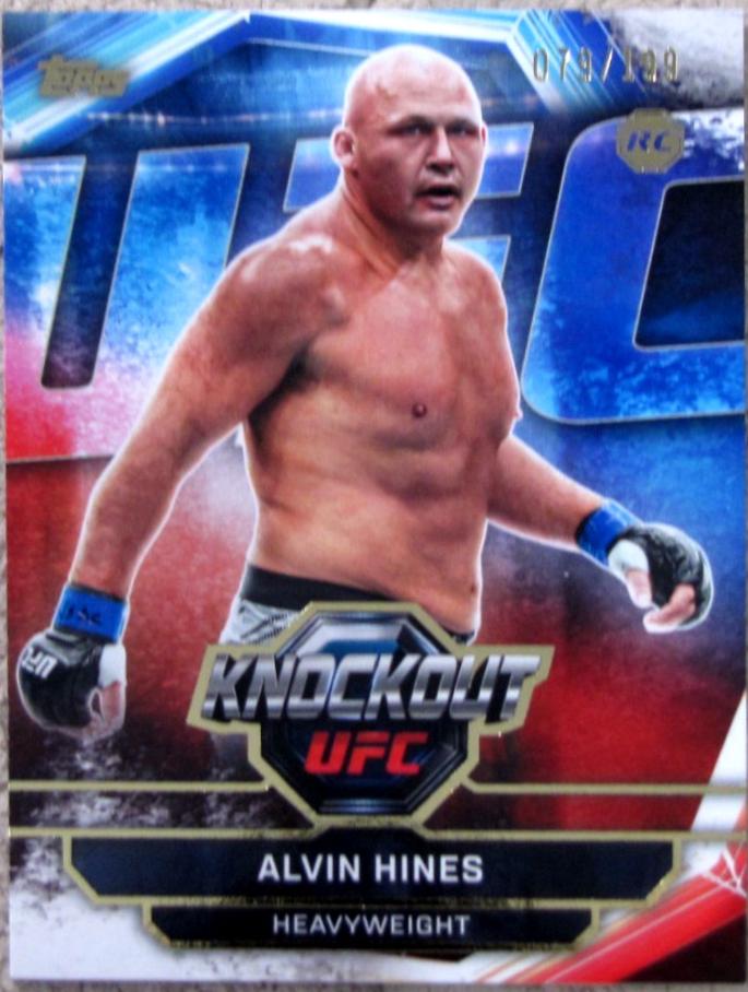 Alvin Hines 2026 Topps Knockout UFC Base #42 Gold