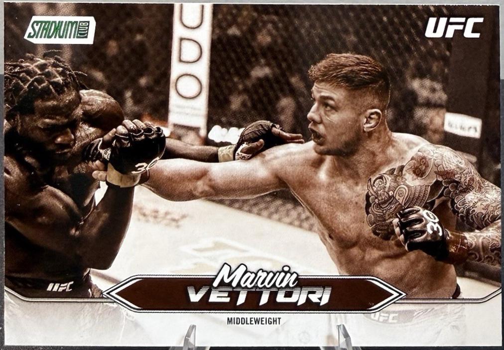 Marvin Vettori 2025 Topps Stadium Club UFC Base #160 Sepia