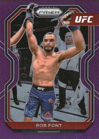 Rob Font 2021 Panini Prizm UFC Base #13 Purple