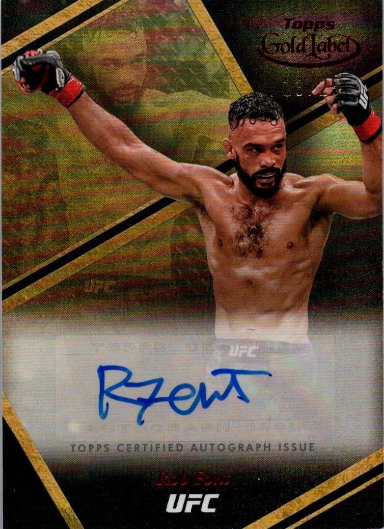 Rob Font 2024 Topps Gold Label UFC Auric Autographs #AUA-RFT Red