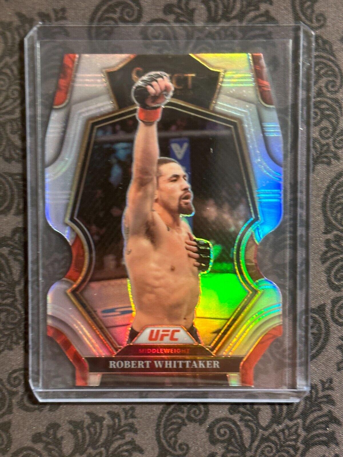 Robert Whittaker 2023 Panini Select UFC Octagonside #295 Silver Die Cut