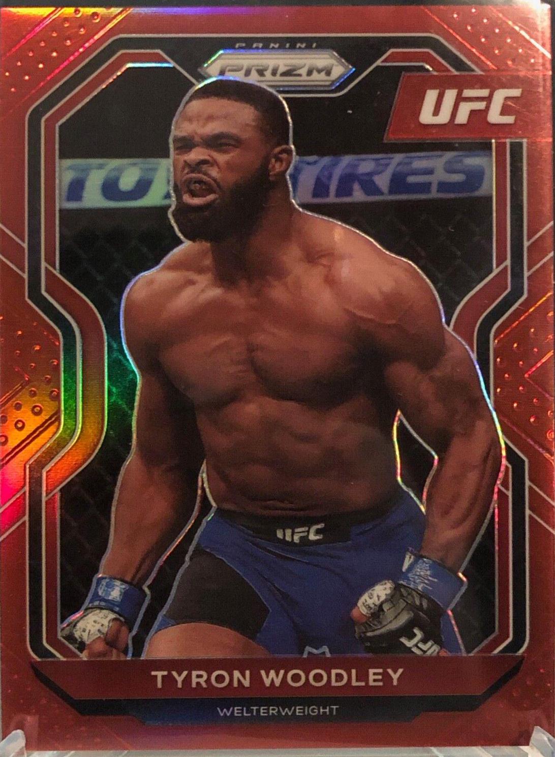 Tyron Woodley 2021 Panini Prizm UFC Base #33 Red