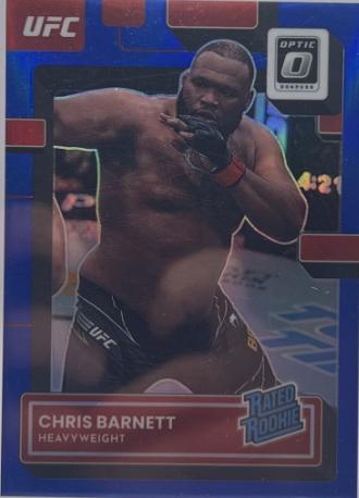 Chris Barnett 2023 Panini Donruss Optic UFC Base #112 Blue