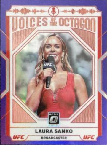 Laura Sanko 2022 Panini Donruss Optic UFC Base #124 Purple