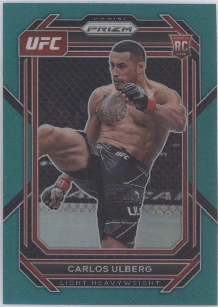 Carlos Ulberg 2023 Panini Prizm UFC Base #134 Teal