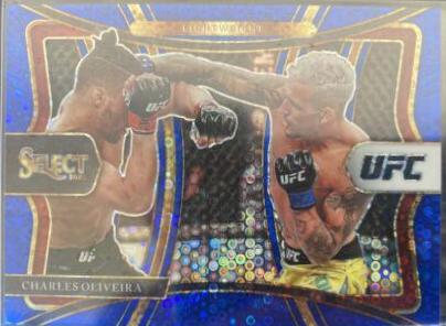 Charles Oliveira 2021 Panini Select UFC Premier Level #174 Blue Disco