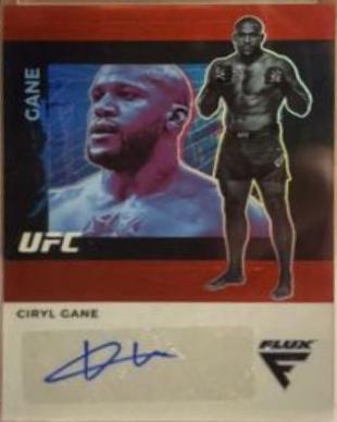 Ciryl Gane 2022 Panini Chronicles UFC Flux Auto #3 Black