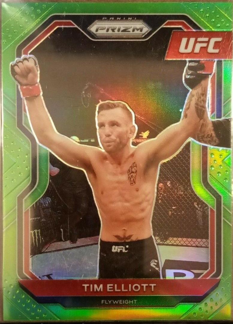 Tim Elliott 2021 Panini Prizm UFC Base #40 Green