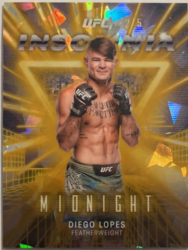Diego Lopes 2025 Topps Midnight UFC Insomnia #IN-11 Daybreak