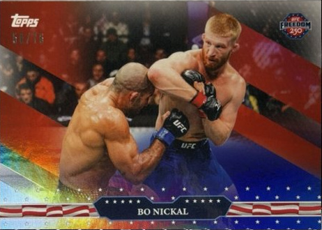 Bo Nickal 2026 Topps UFC Freedom 250 Base #17 Red