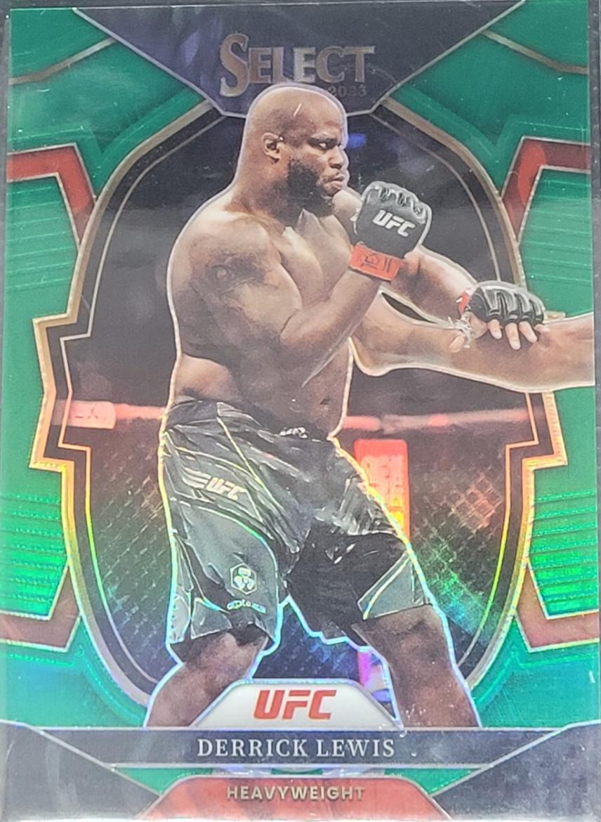 Derrick Lewis 2023 Panini Select UFC Concourse #72 Green