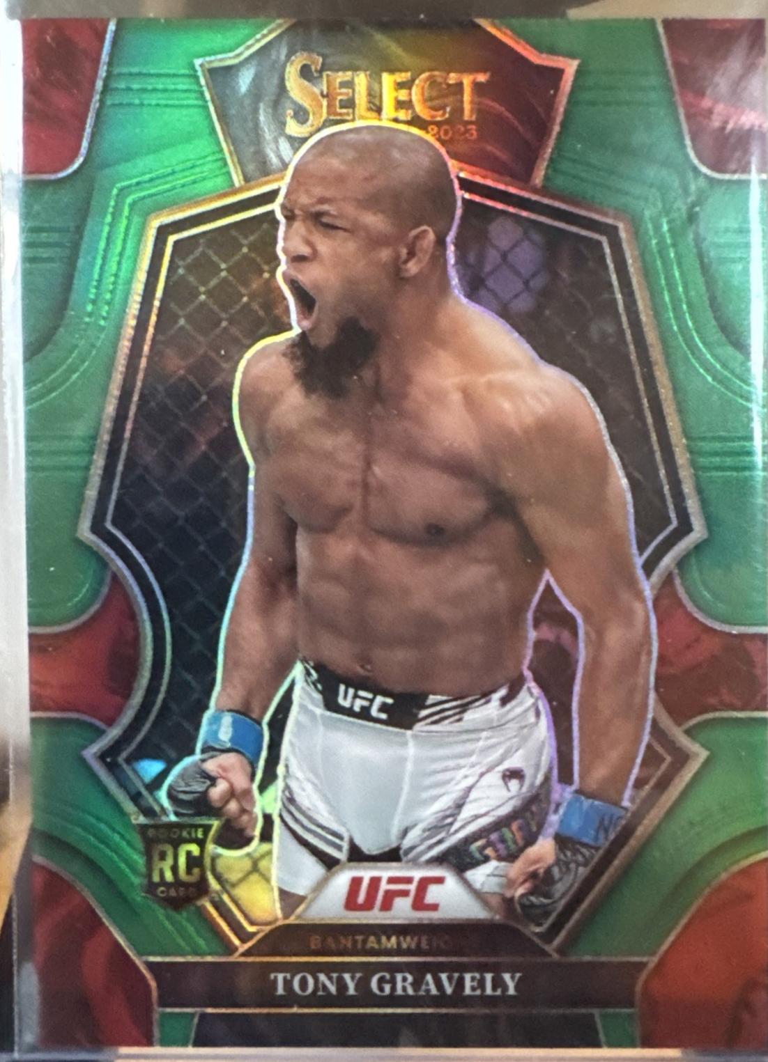 Tony Gravely 2023 Panini Select UFC Premier Level #191 Green