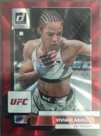 Viviane Araujo 2023 Panini Donruss UFC Base #91 Red Laser
