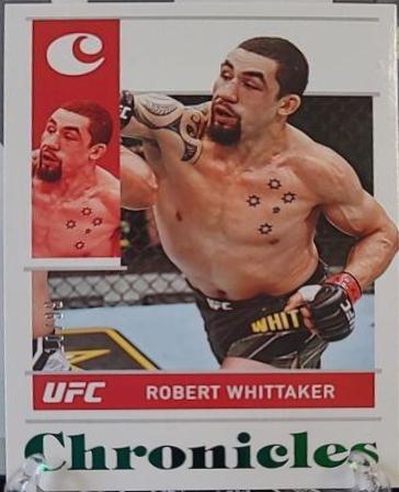 Robert Whittaker 2022 Panini Chronicles UFC Base Chronicles #50 Green