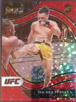 Michel Pereira 2021 Panini Select UFC Octagonside #262 Red Disco