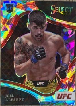 Joel Alvarez 2022 Panini Select UFC Octagonside #296 Cracked Ice