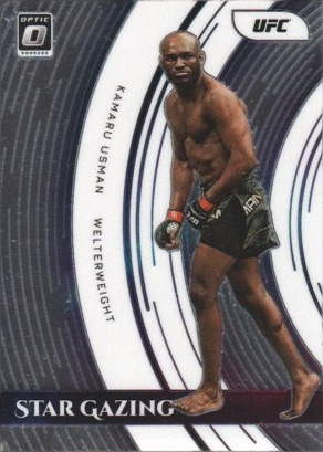 Kamaru Usman 2022 Panini Donruss Optic UFC Star Gazing #7 Pink