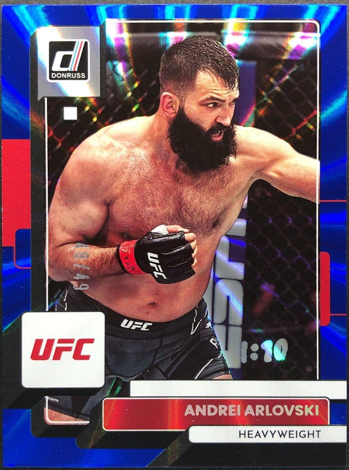 Andrei Arlovski 2023 Panini Donruss UFC Base #186 Blue Laser