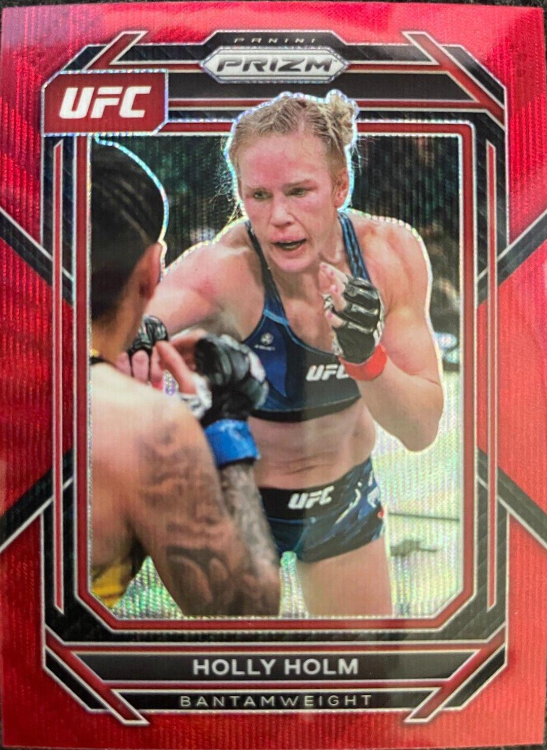 Holly Holm 2023 Panini Prizm UFC Base #157 Ruby Wave
