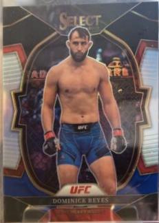 Dominick Reyes 2023 Panini Select UFC Concourse #82 Black Blue
