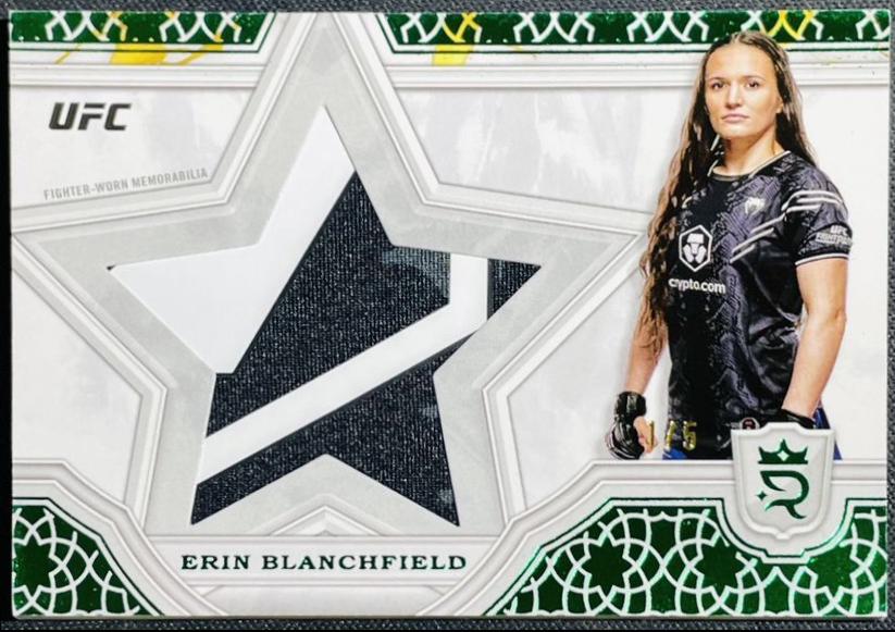 Erin Blanchfield 2024 Topps Royalty UFC Star Relics #SRR-31 Green