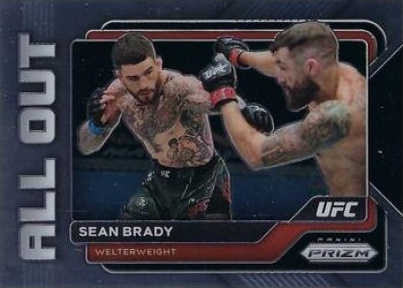Sean Brady 2023 Panini Prizm UFC All Out #10 Black