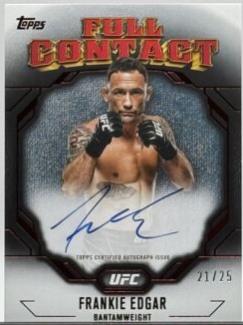 Frankie Edgar 2024 Topps Knockout UFC Full Contact Autographs #FCA-FER Red