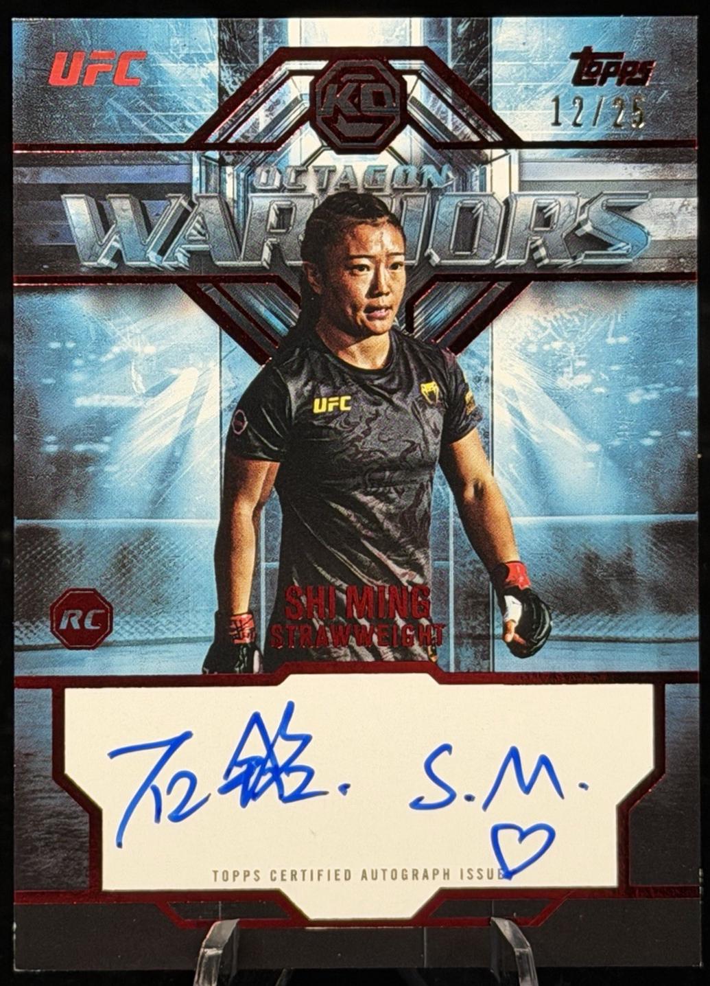 Shi Ming 2026 Topps Knockout UFC Octagon Warriors #OWS-MS Platinum
