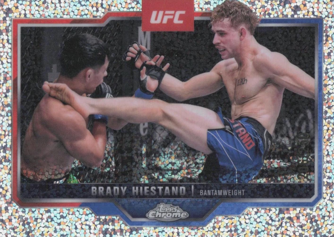 Brady Hiestand 2025 Topps Chrome UFC Base #199 Speckle Refractor