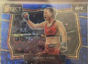 Zhang Weili 2023 Panini Select UFC Octagonside #239 Blue Disco