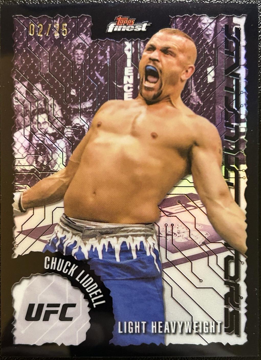 Chuck Liddell 2025 Topps Finest UFC Intimidators #IT-28 Black Refractor