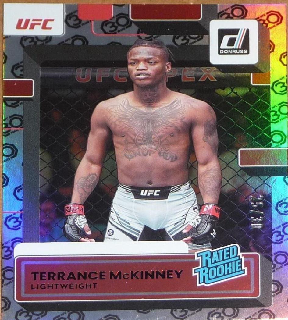 Terrance McKinney 2023 Panini Donruss UFC Base #210 30th Anniversary