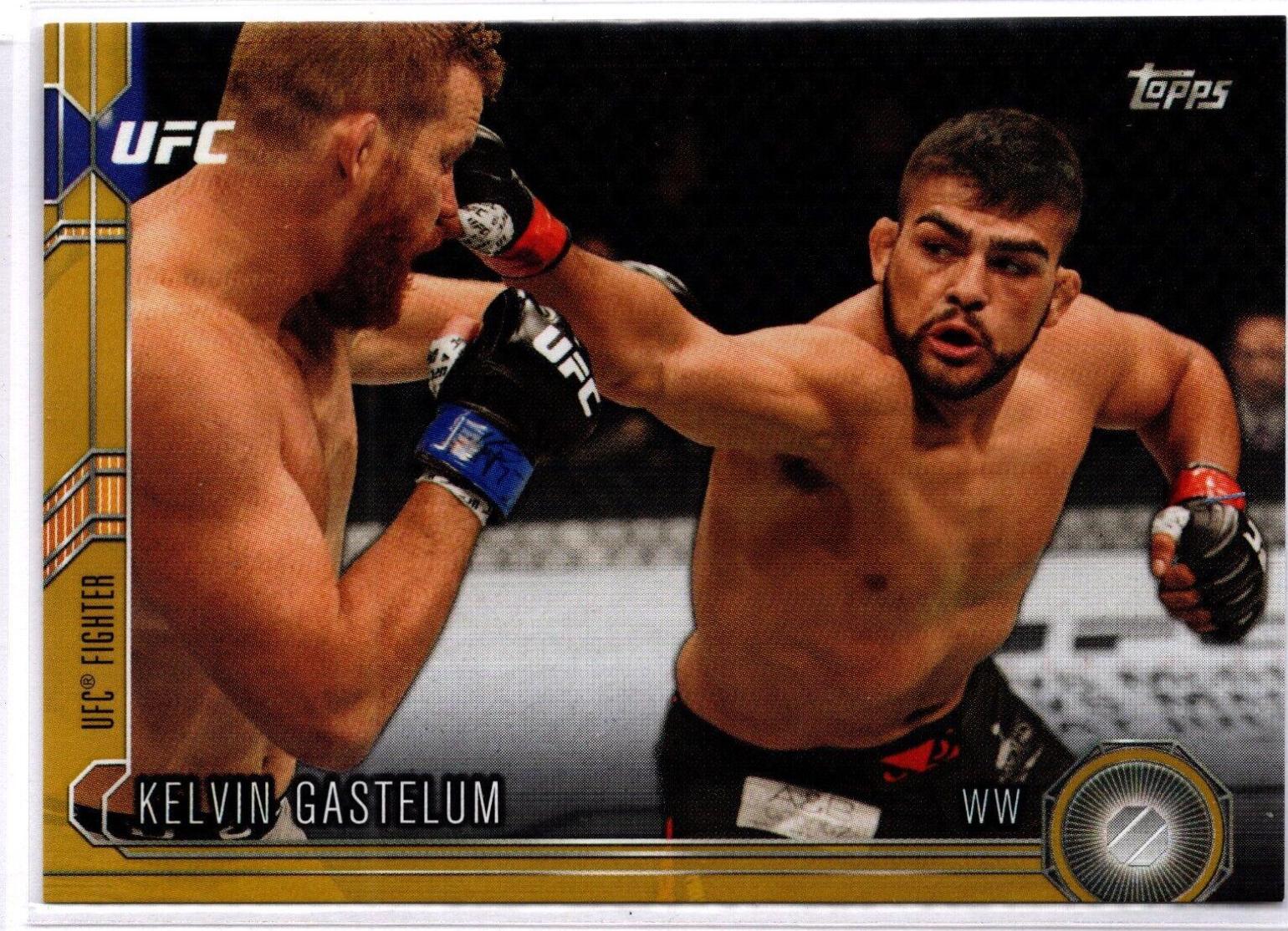 Kelvin Gastelum 2015 Topps UFC Chronicles Base #189 Gold