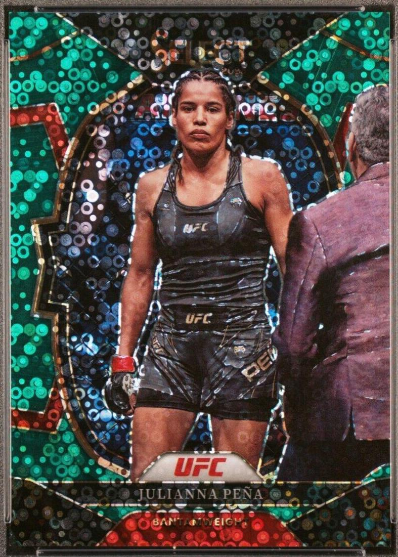 Julianna Peña 2023 Panini Select UFC Concourse #37 Green Disco