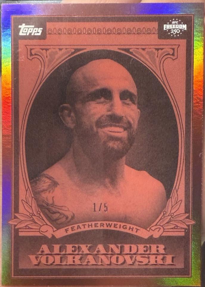 Alexander Volkanovski 2026 Topps UFC Freedom 250 UFC Dollar #UD-5 Foilfractor