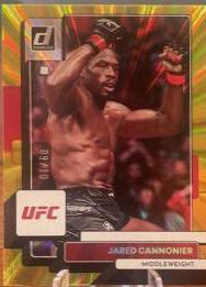 Jared Cannonier 2023 Panini Donruss UFC Base #172 Gold Laser